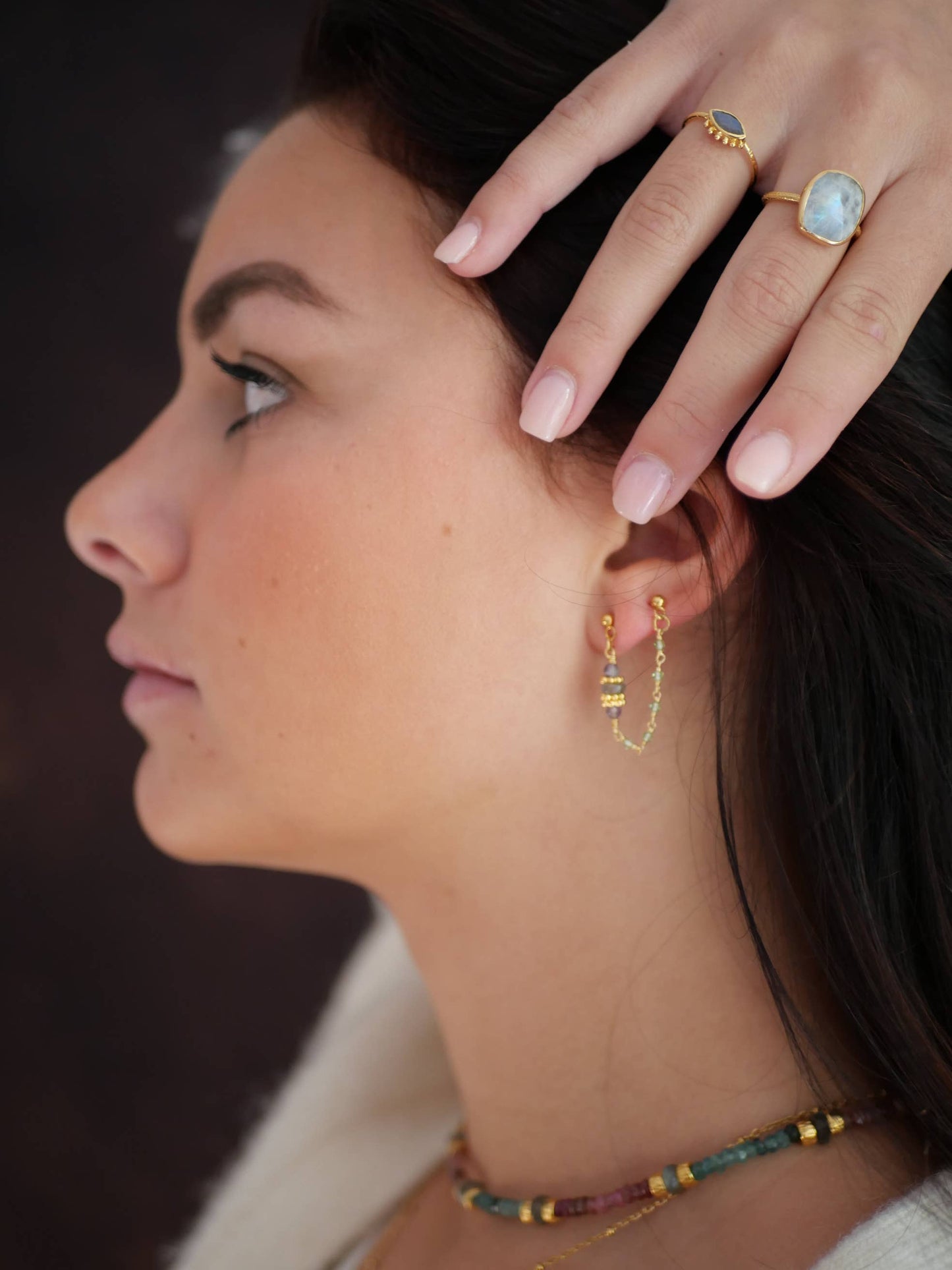 Dyumna double earring