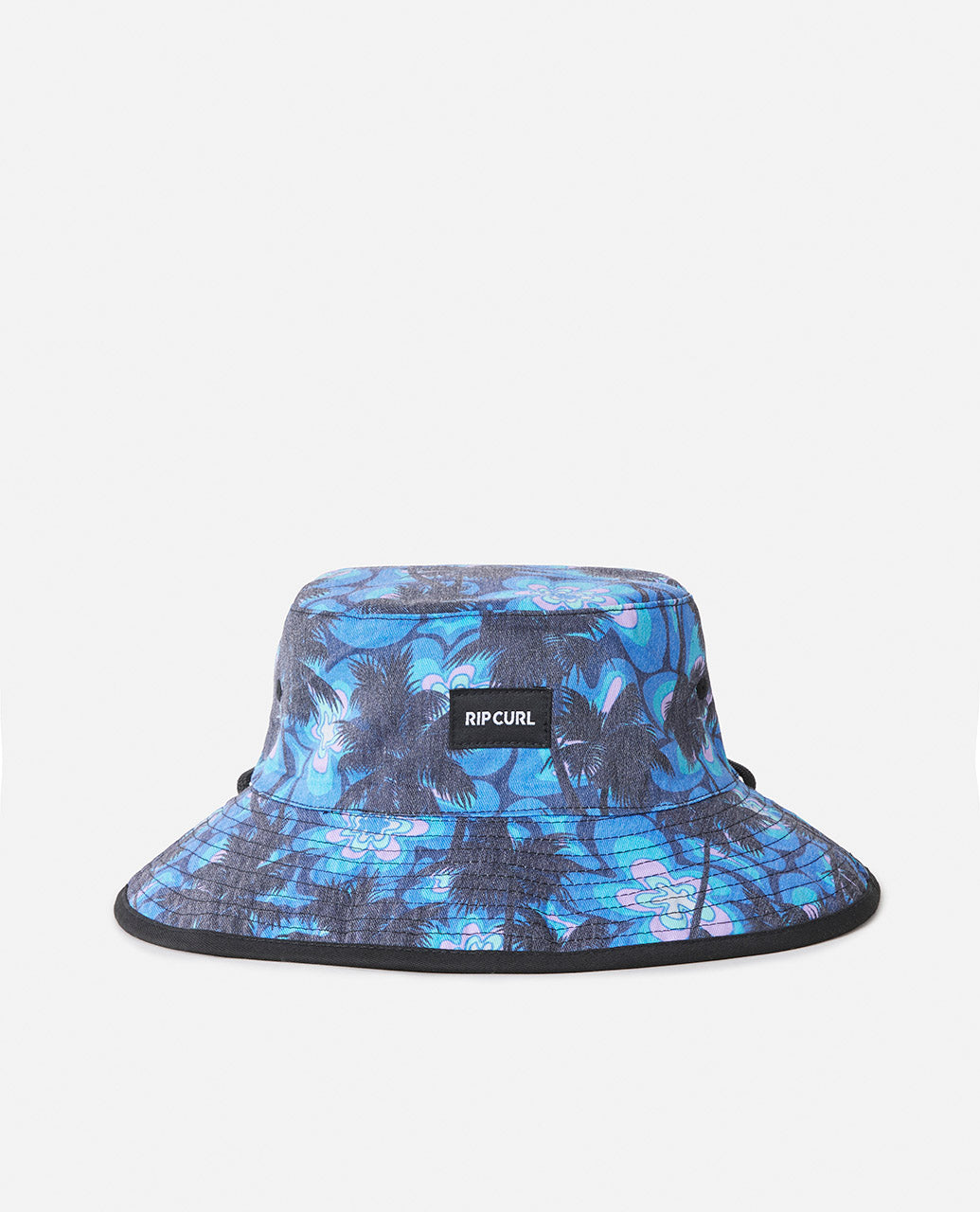 REVO VALLEY MID BRIM HAT - reversible sun hat - black