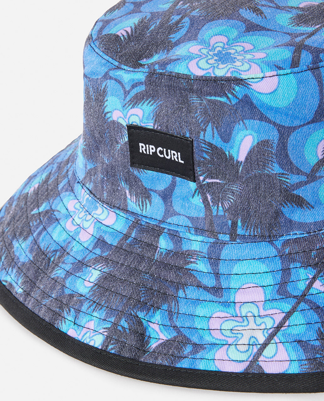 REVO VALLEY MID BRIM HAT - reversible sun hat - black