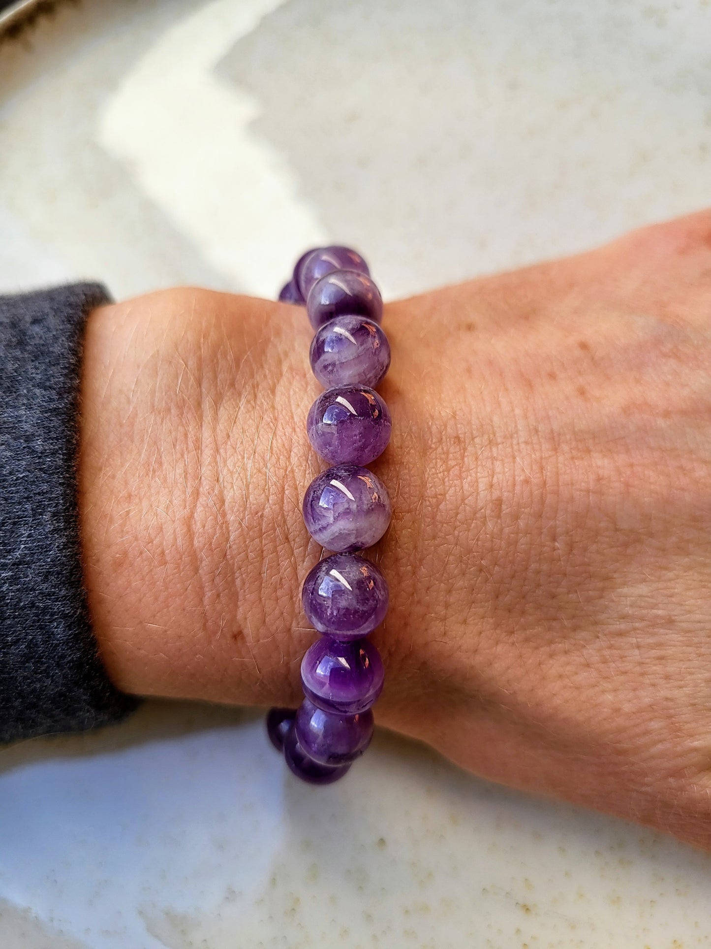 Amethyst bracelet 8mm