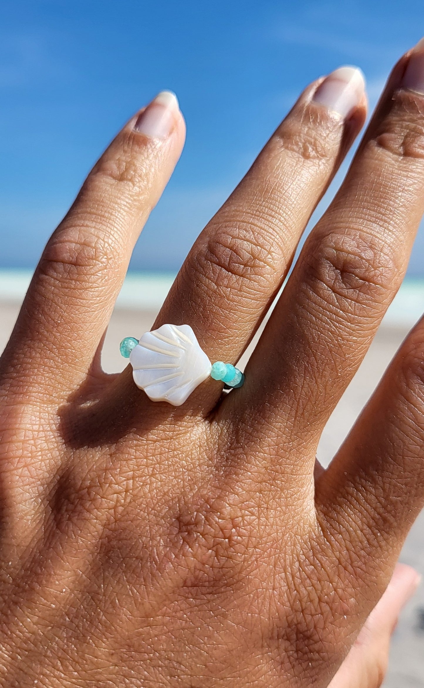 "Klintholm beach" Crystal ring 💍