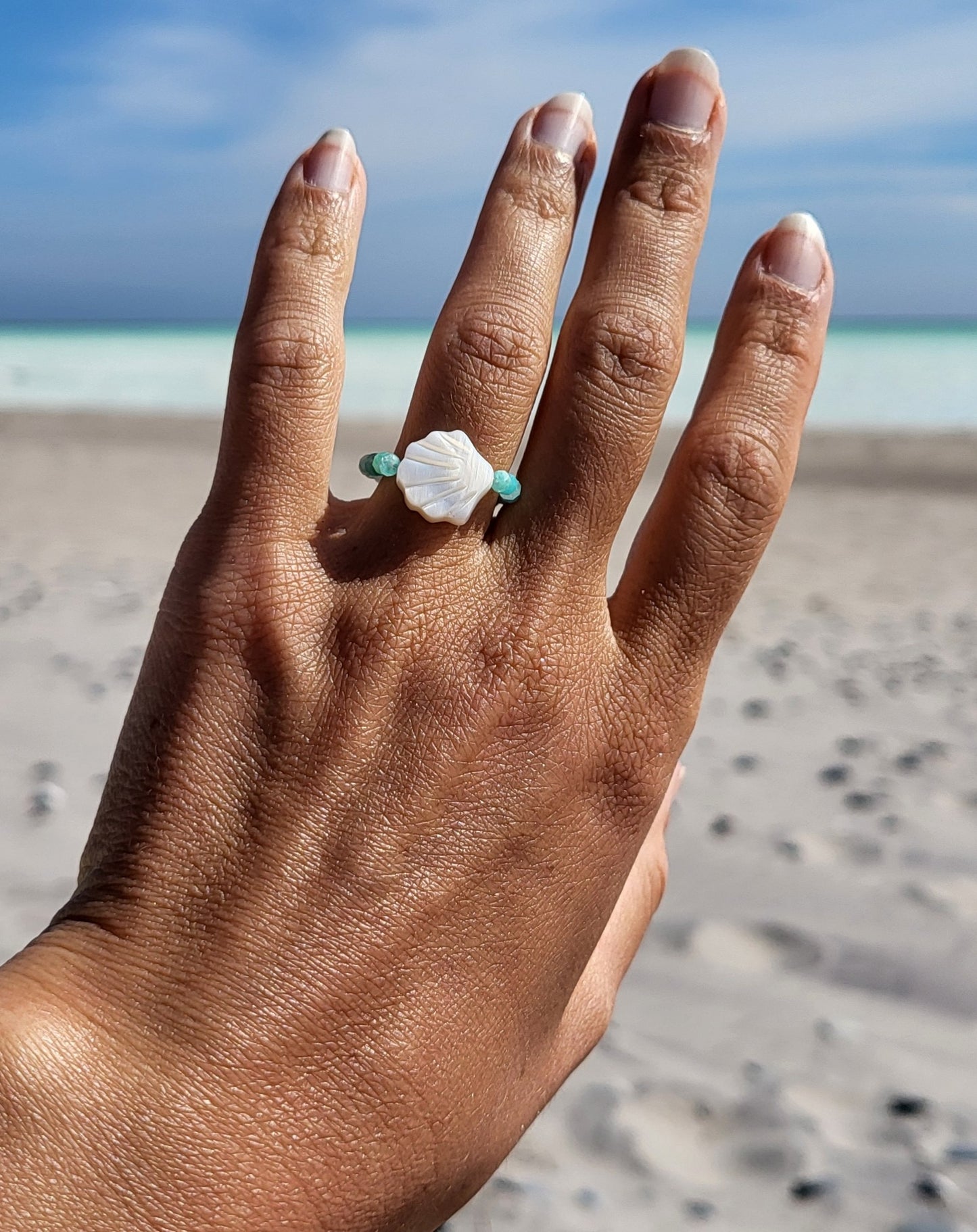 "Klintholm beach" Crystal ring 💍