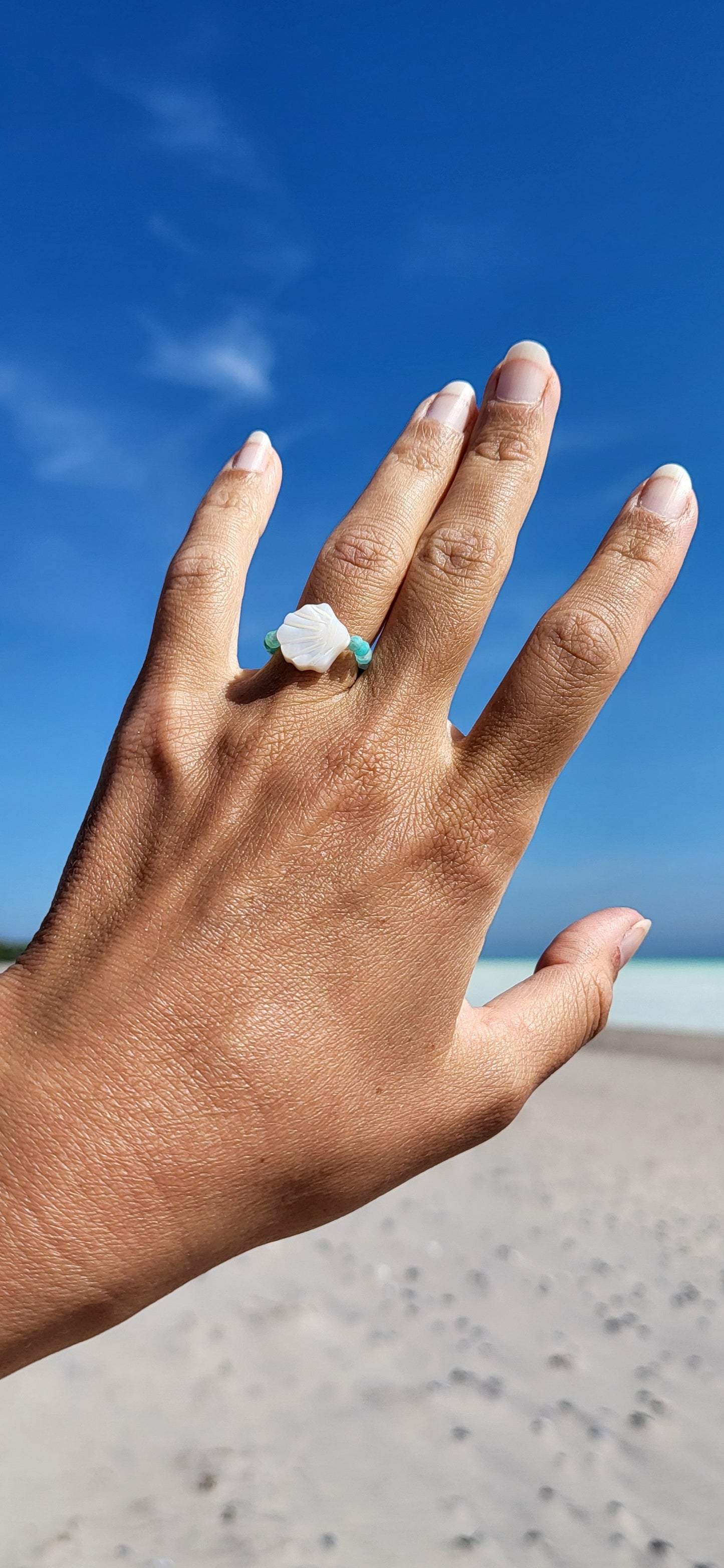 "Klintholm beach" Crystal ring 💍