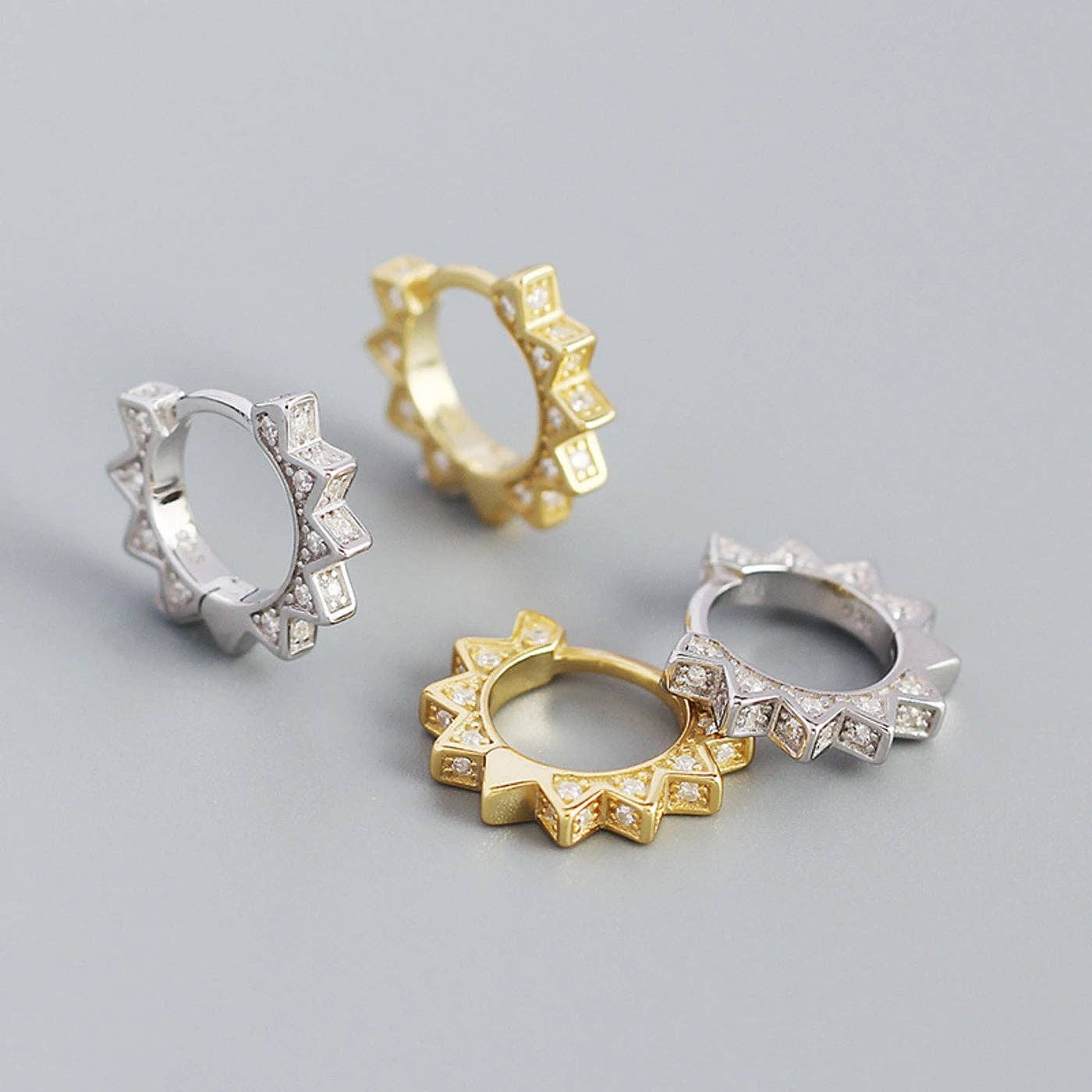 Eternal Sun Hoops - Sølv