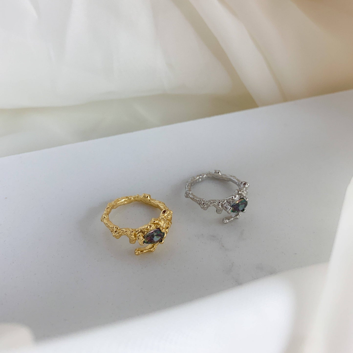 Marina ring med alexandrite sten - sølv