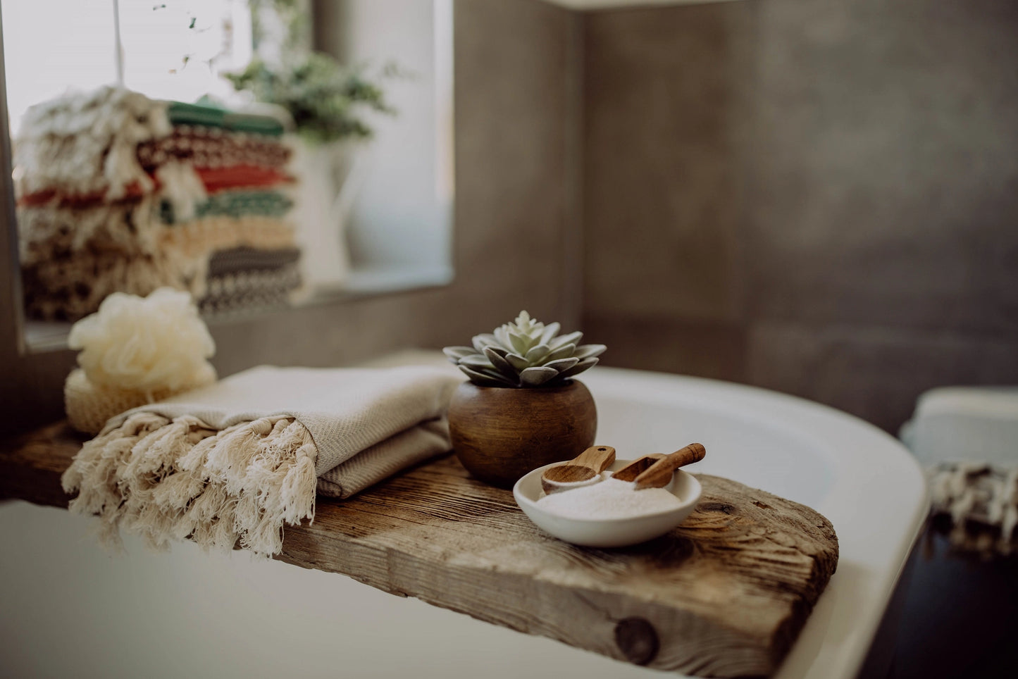 Hammam towel off white- herringbone