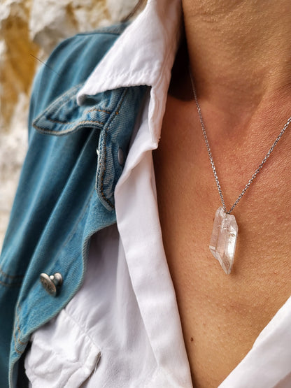 Clear mini - Necklace with Rock Crystal