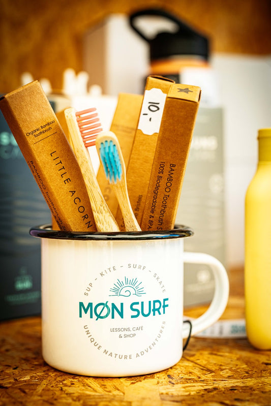 Møn surf emalje kop