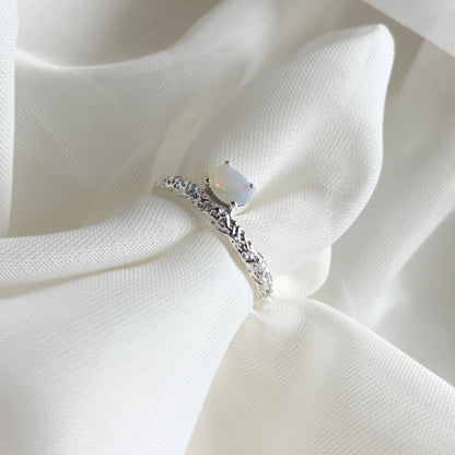 Nerissa opal ring - Sølv