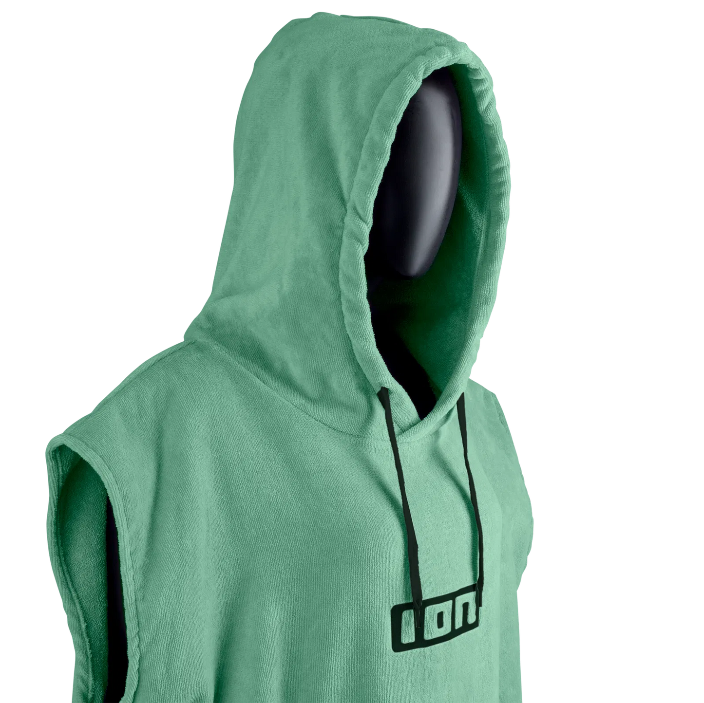 Ion hooded towel unisex neon mint