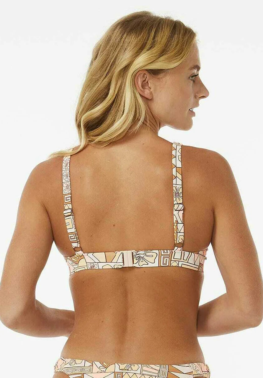 BLOCK PARTY adjustable halter bikini top