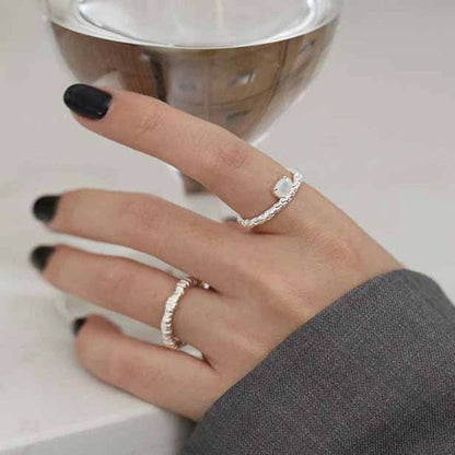 Nerissa opal ring - Sølv